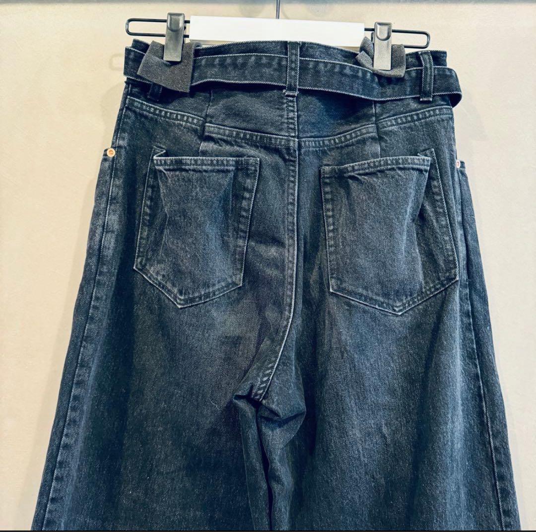 完売 23AW Sacai サカイ Denim Pants 2 ブラックデニム 完売 23AW Sacai サカイ Denim Pants 2 ブラックデニム