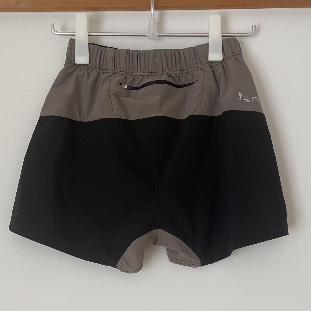 ウォーキング・ランニングウェア milestone Natty Shorts 5_inch Sumi Black