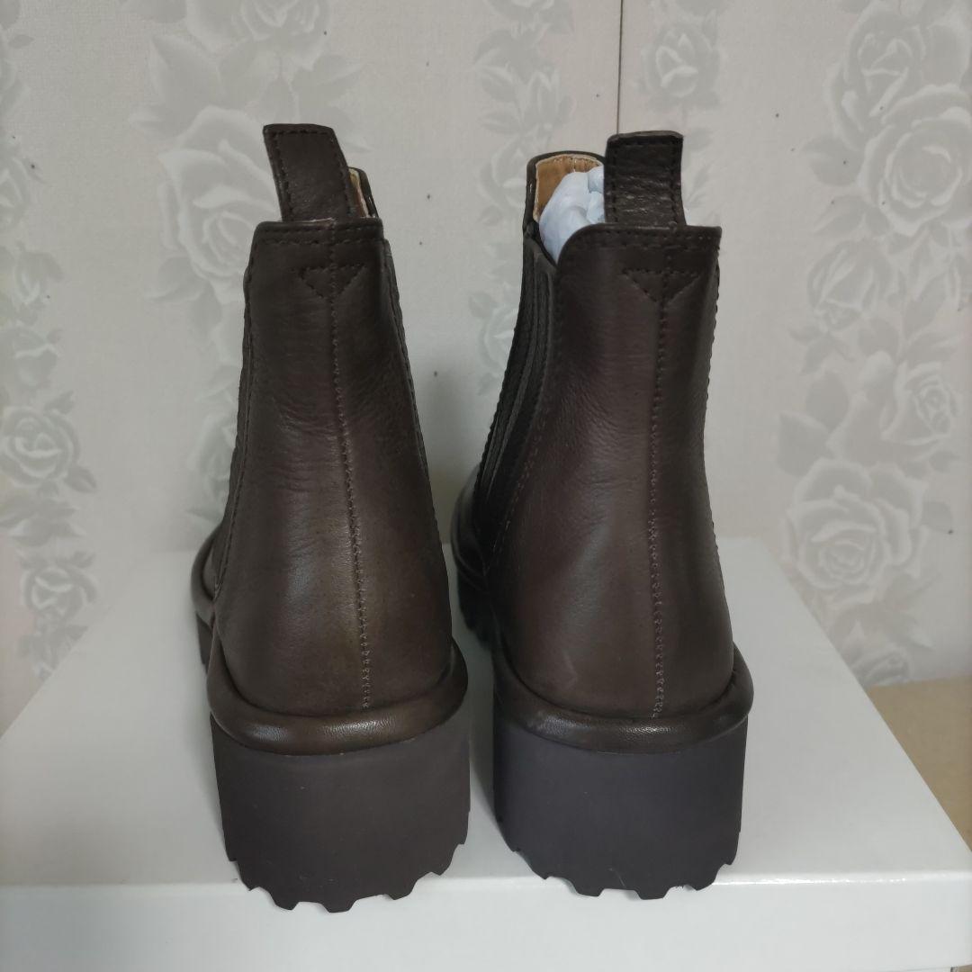 SAYA ダークブラウン サイドゴアブーツ 24.0 SAYA ダークブラウン サイドゴアブーツ 24.0