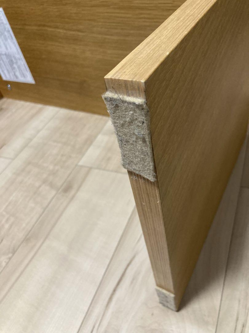 コの字の家具　オーク材　幅７０ｃｍ
