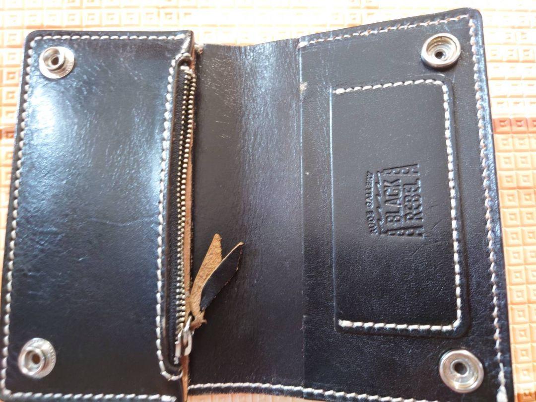 RUDE GALLERY BLACK REBELのレザーウォレット