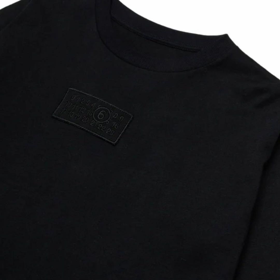 MM6 Maison Margiela Kidsナンバープレート 長袖Tシャツ MM6 Maison Margiela Kidsナンバープレート 長袖Tシャツ