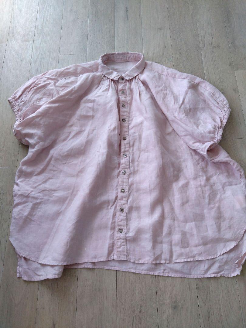 ネストローブ Nest Robe リネン ピンク さくら色 シャツ