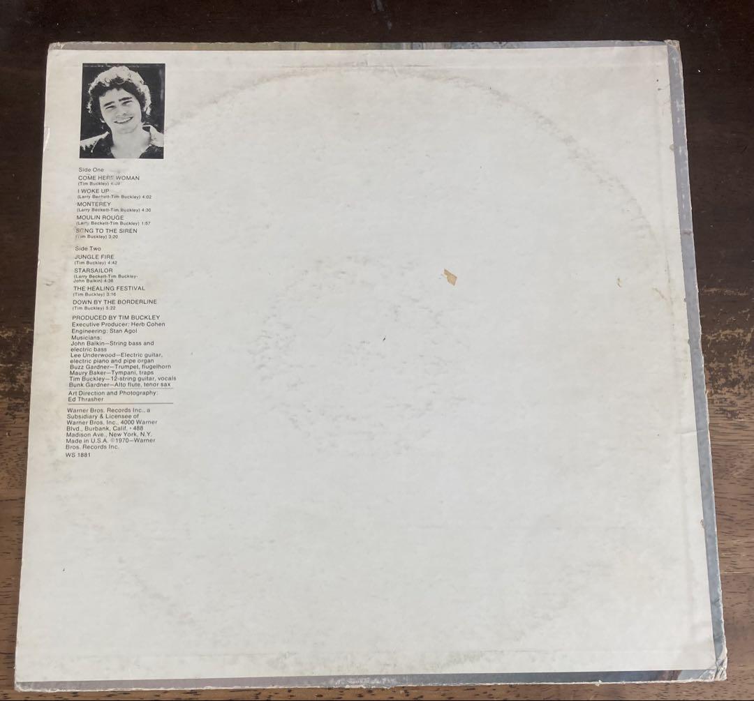 ◾️究極白ラベルプロモ盤/アシッドフォーク名盤■TIM BUCKLEY■ティムバ ◾️究極白ラベルプロモ盤/アシッドフォーク名盤 □TIM BUCKLEY
