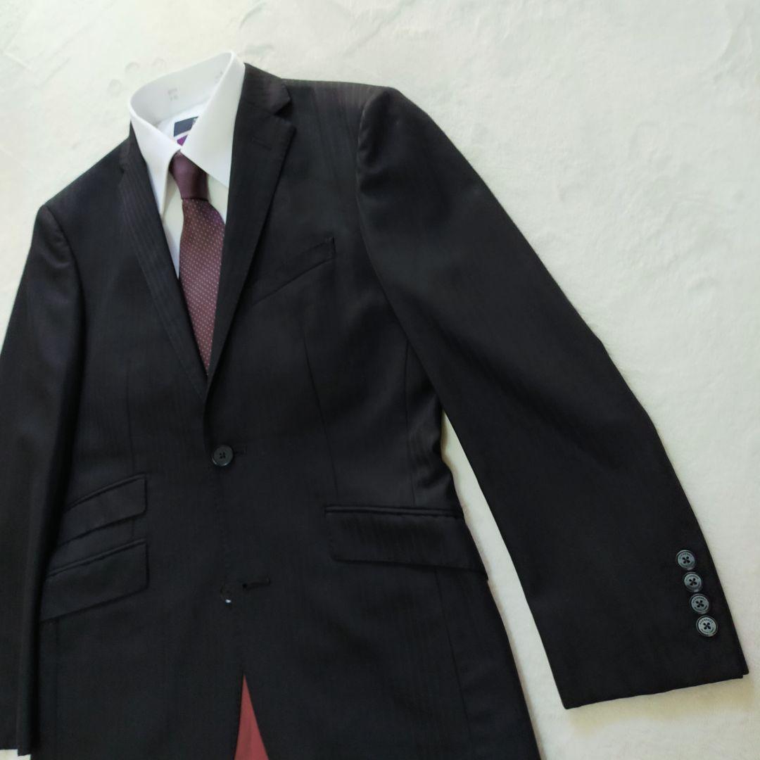 美品　BURBERRY　36R　ビジネススーツ　セットアップ　総裏　ノバチェック