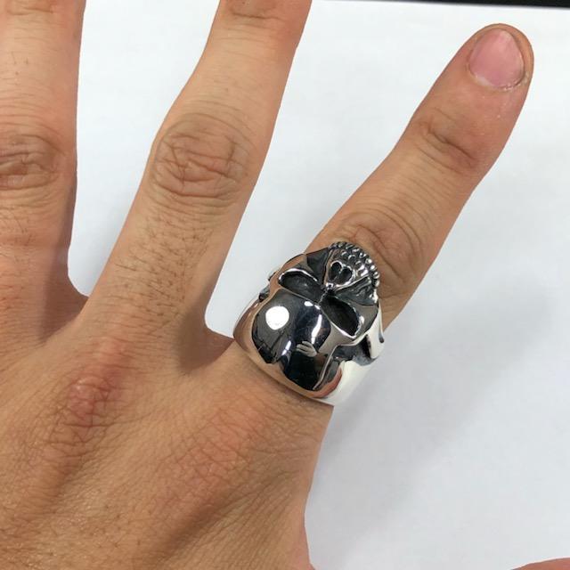 スカルリング シルバーリング 指輪 gbs089k 新品 未使用