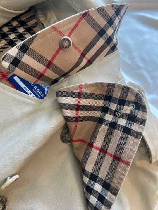 レア!バーバリーブルーレーベル トレンチコートロング ノバチェック