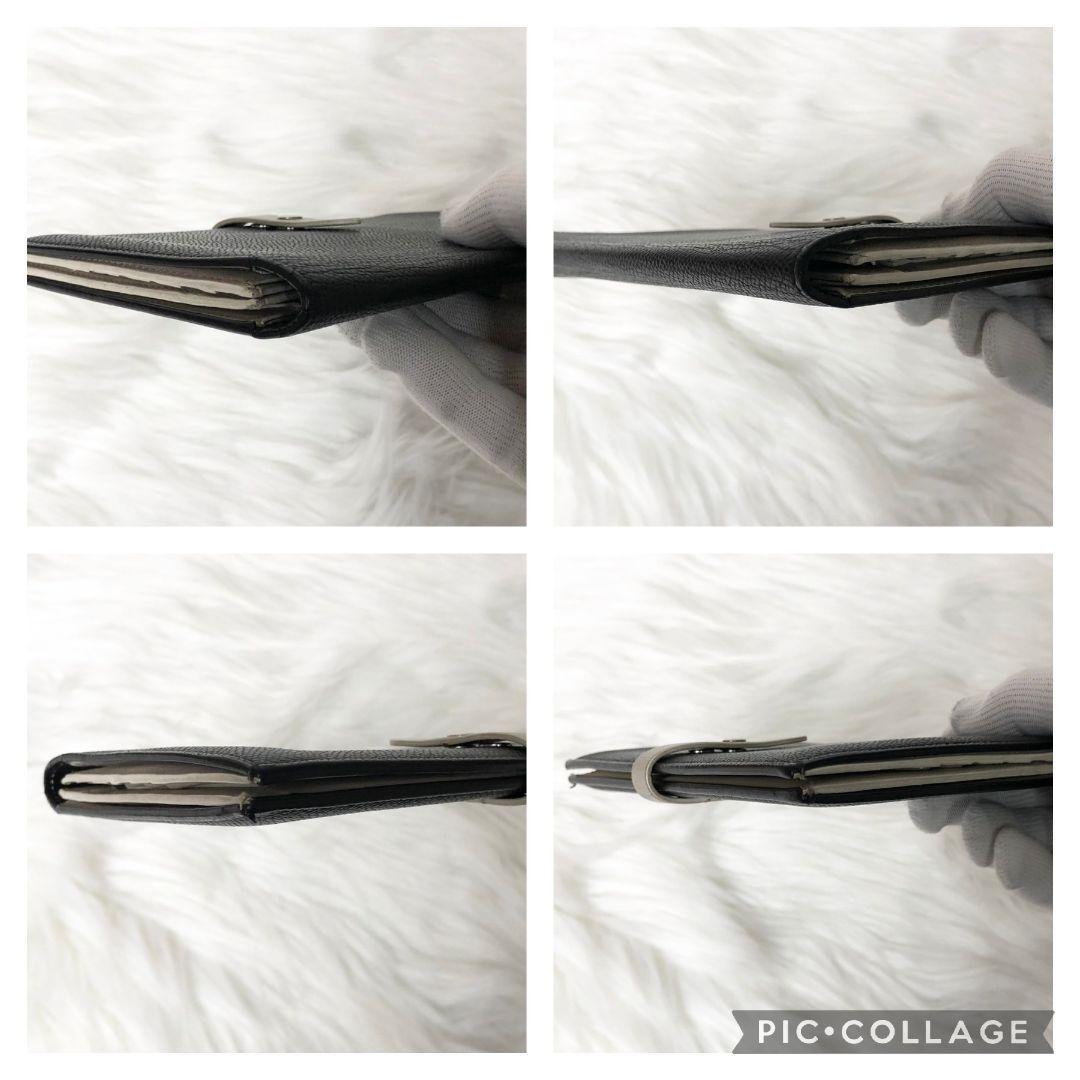 【美品】CELINE ラージ ストラップ ウォレット 長財布 二つ折り財布