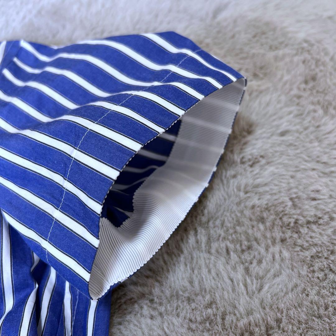 極美品】1サイズ sacai ストライプ 半袖シャツ ドッキング