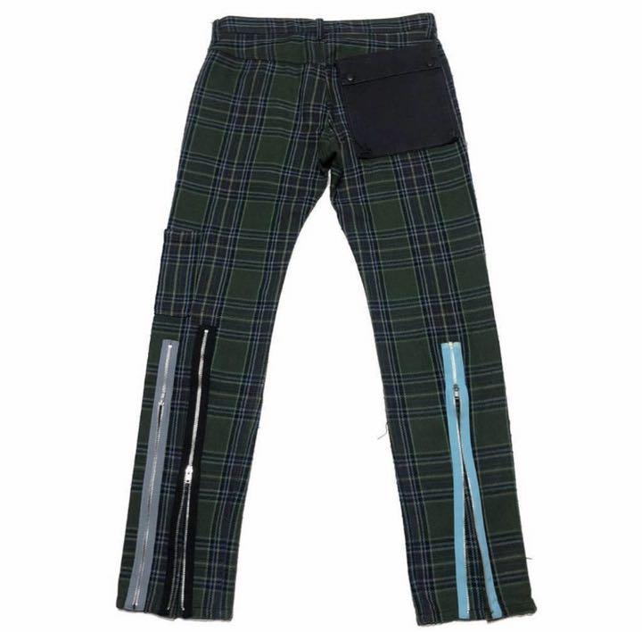 UNDERCOVERism アンダーカバー ボンテージパンツ チェック デニム オンラインストア正規品 UNDERCOVER アンダーカバー チェックパンツ UNDERCOVERISM サルエルパンツ