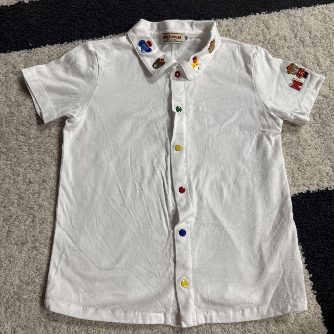 ミキハウス　半袖刺繍ブラウス　100c m