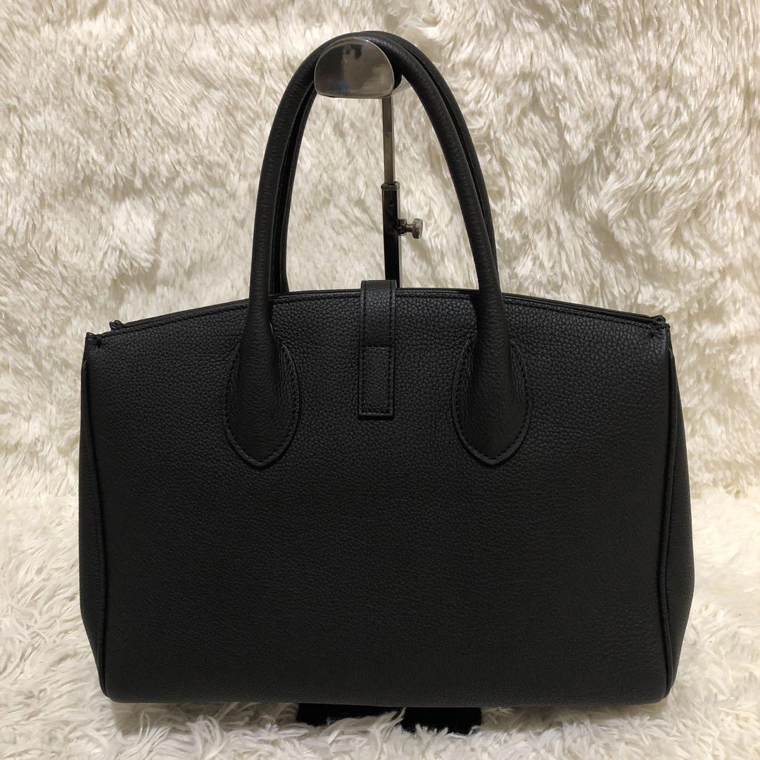 未使用✨ナガタニ レザー　2way ハンドバッグ　ショルダーバッグ ブラック