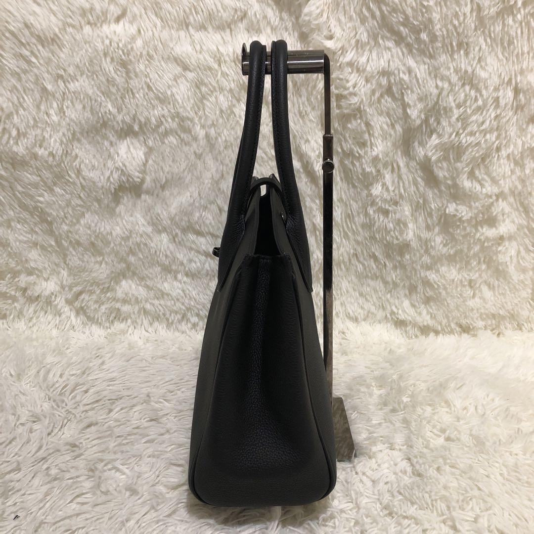 未使用✨ナガタニ レザー　2way ハンドバッグ　ショルダーバッグ ブラック