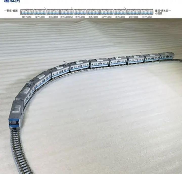 グルアーム← Bトレイン 10両フル編成 N化 動力2両 epPyt-m14423360829 小田急 4000形 ・パンタグ