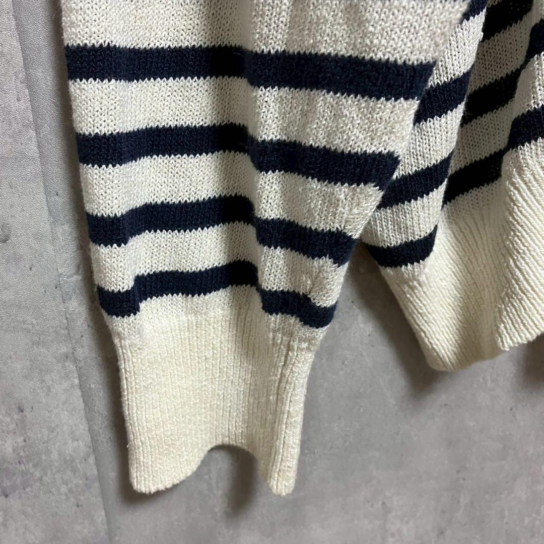 MUSE de Deuxieme Classe ボーダーＶネックニット