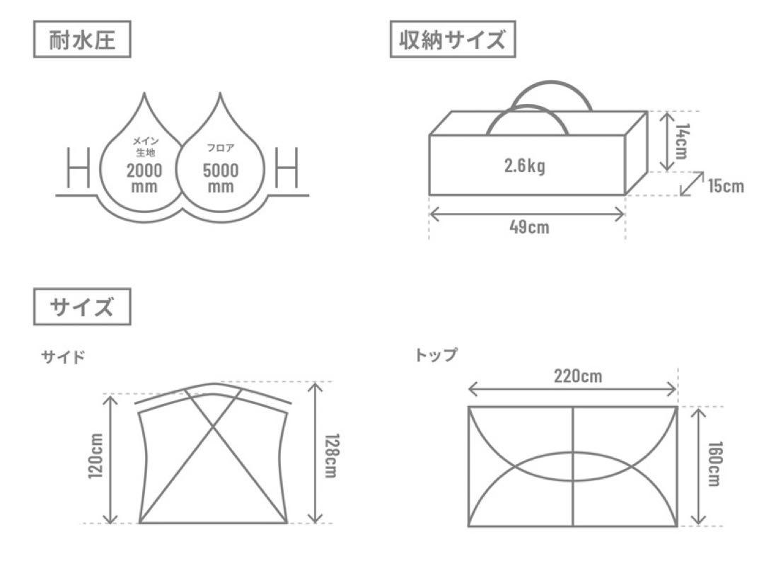 【美品】DOD サカナシェード2 トバリ