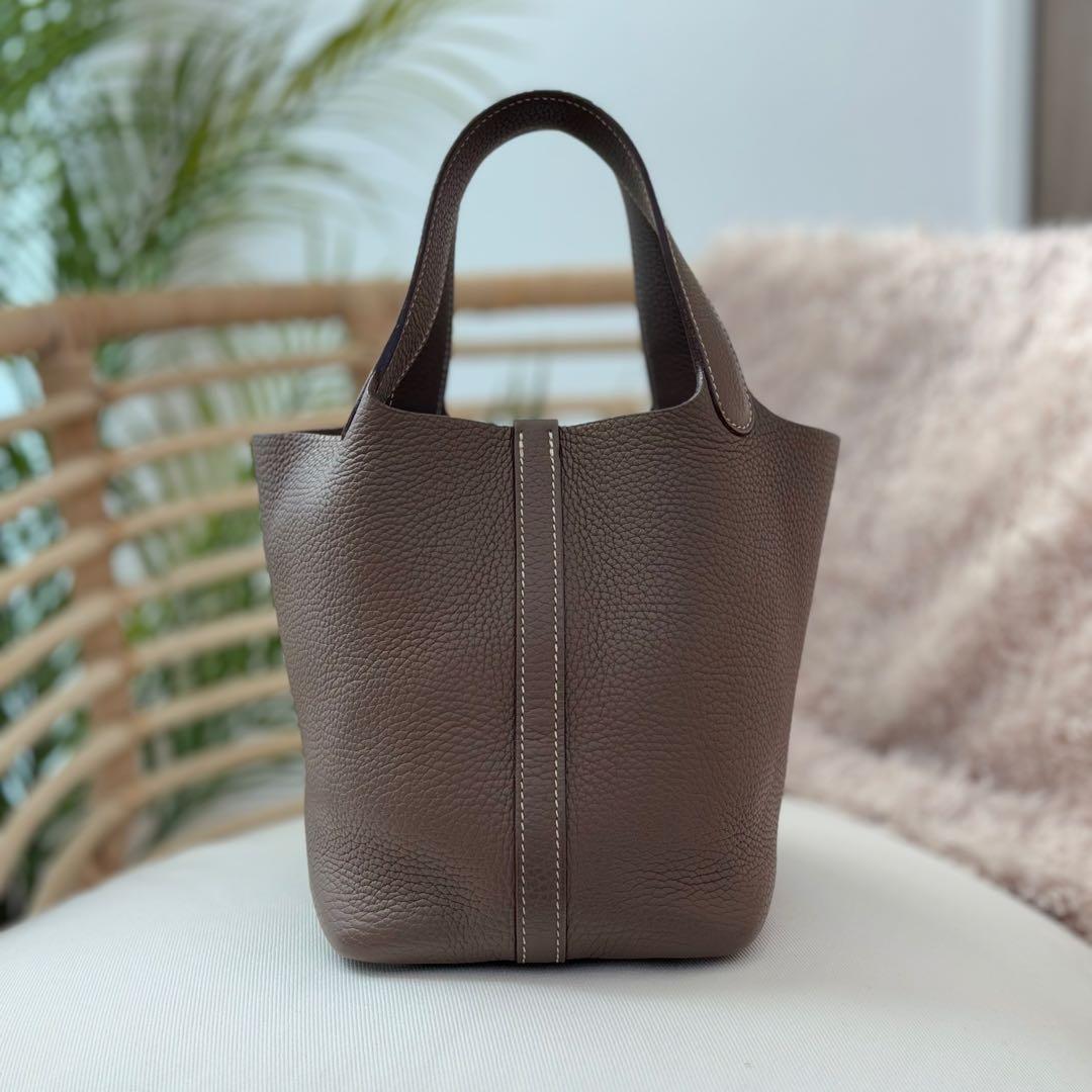 大人気✨エルメス ピコタン ロック PM エトゥープ ⬜︎P刻印