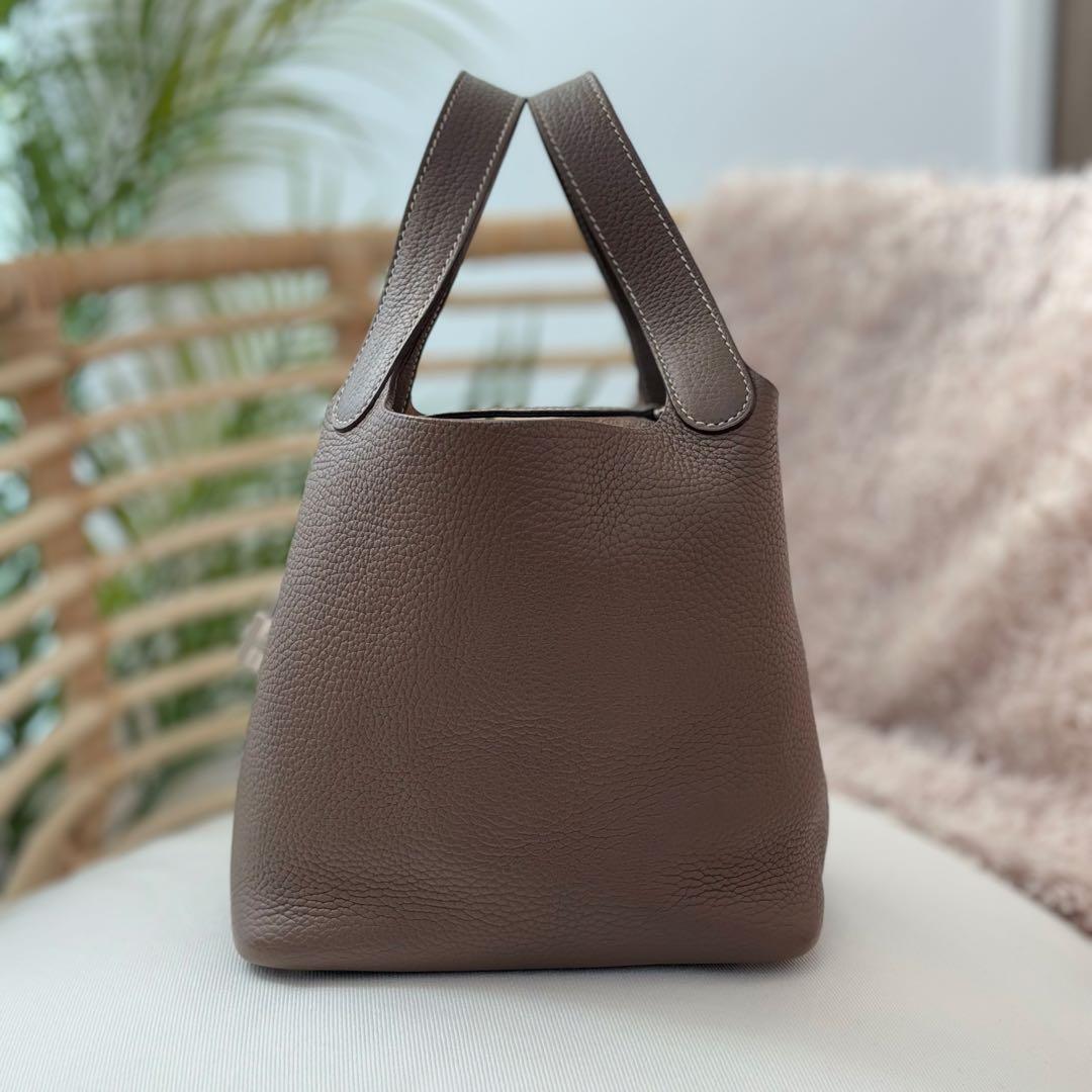 大人気✨エルメス ピコタン ロック PM エトゥープ ⬜︎P刻印