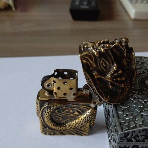 送料無料定番 オイルライター ドラゴン 真鍮 中身はZIPPO 化粧箱付き Ghjdo-m14428677978 新作超歓迎