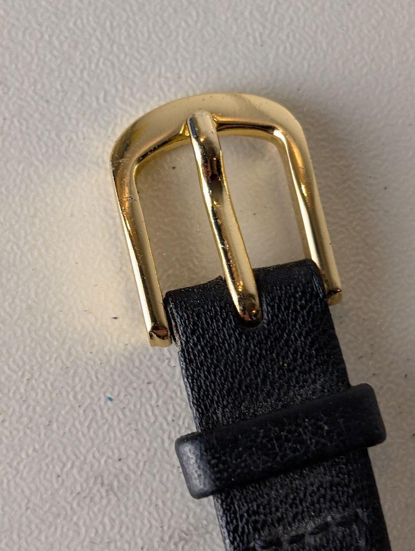 【ジャンク品】オメガ デビル　アナログ時計 ゴールド/ブラック