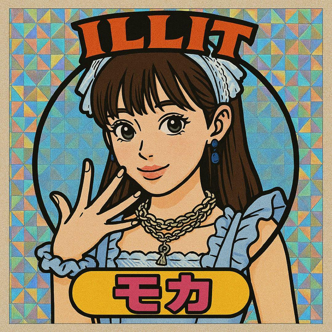 ILLIT ビックリマンチョコ風シール
