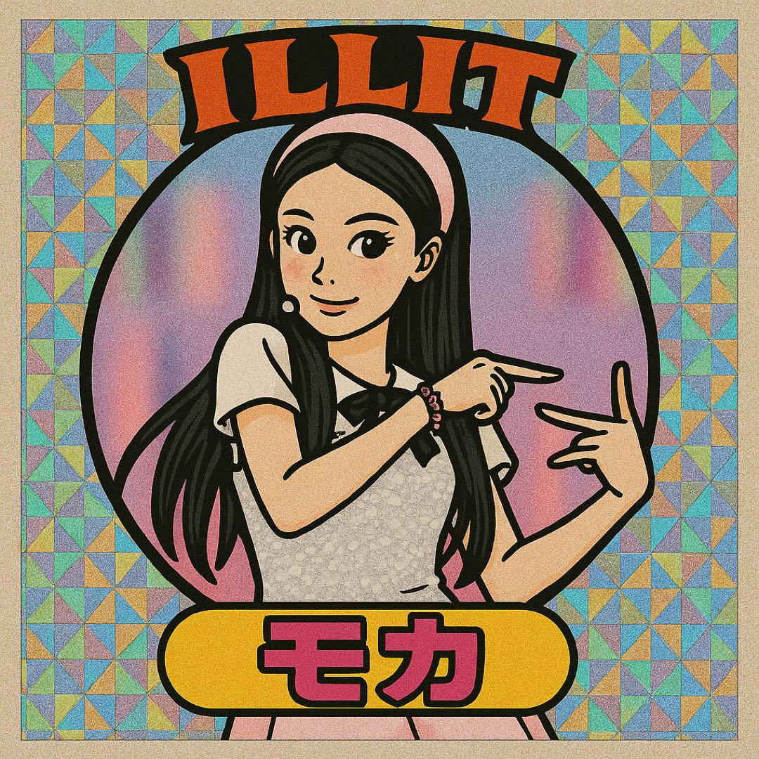 ILLIT ビックリマンチョコ風シール