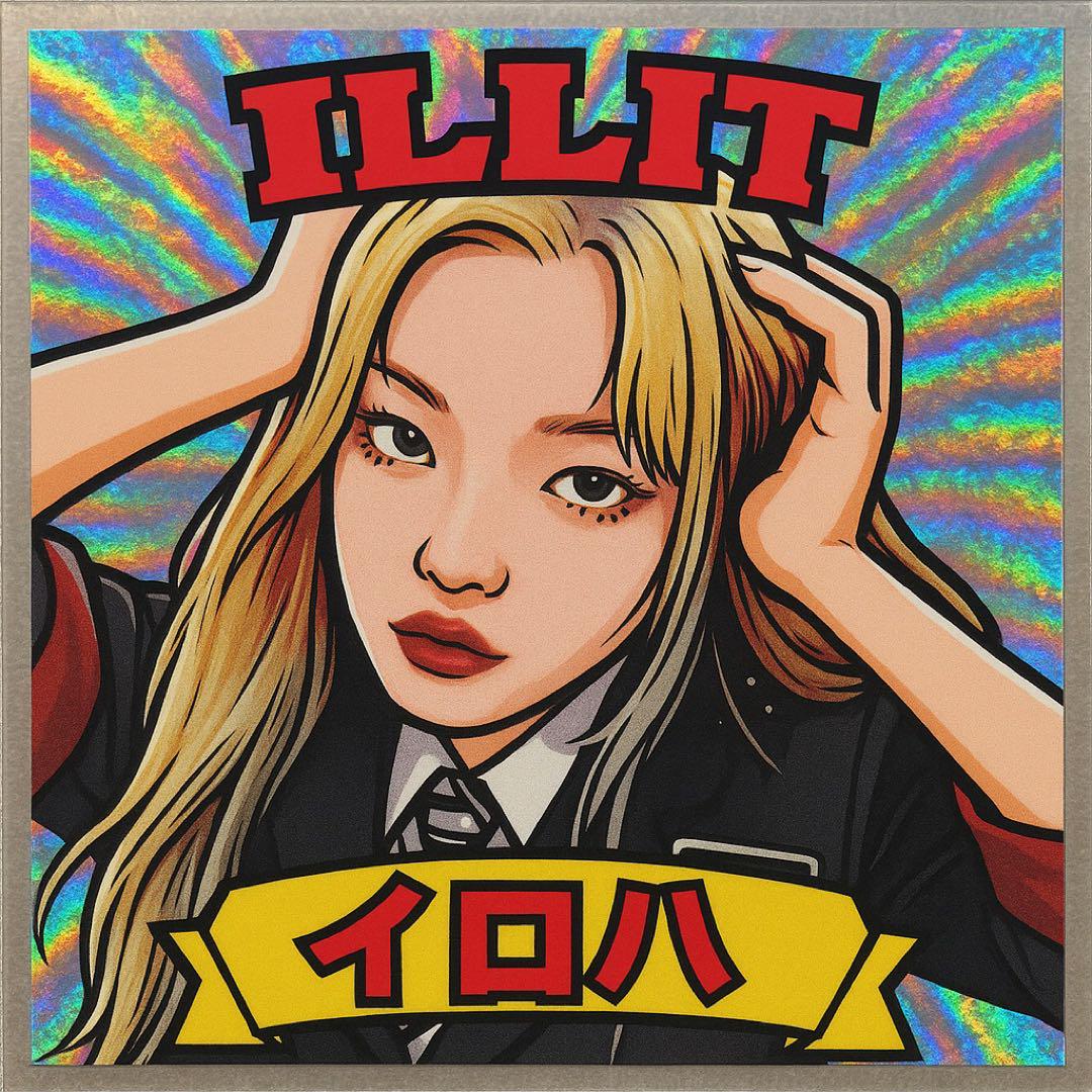 ILLIT ビックリマンチョコ風シール