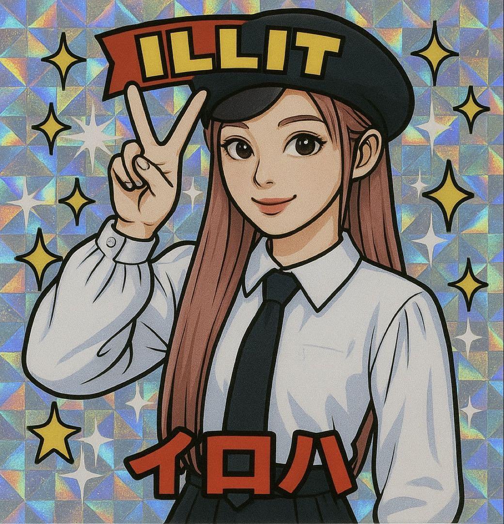 ILLIT ビックリマンチョコ風シール
