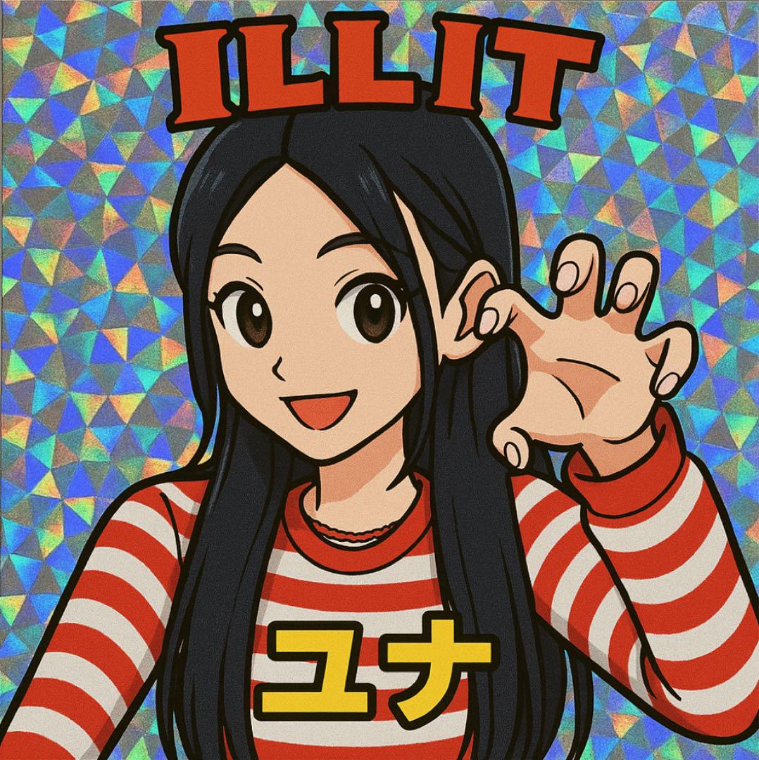 ILLIT ビックリマンチョコ風シール