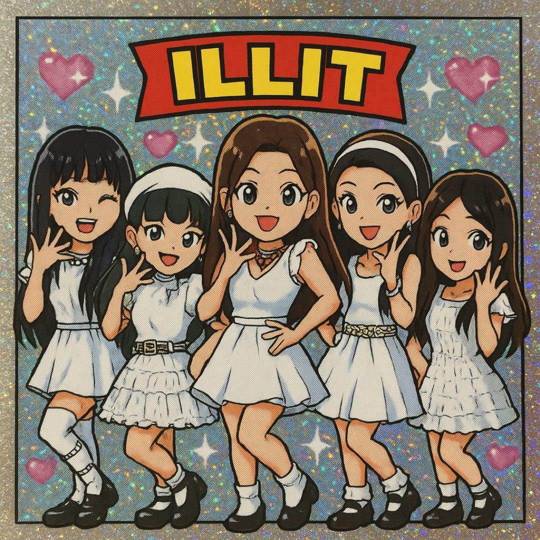 ILLIT ビックリマンチョコ風シール