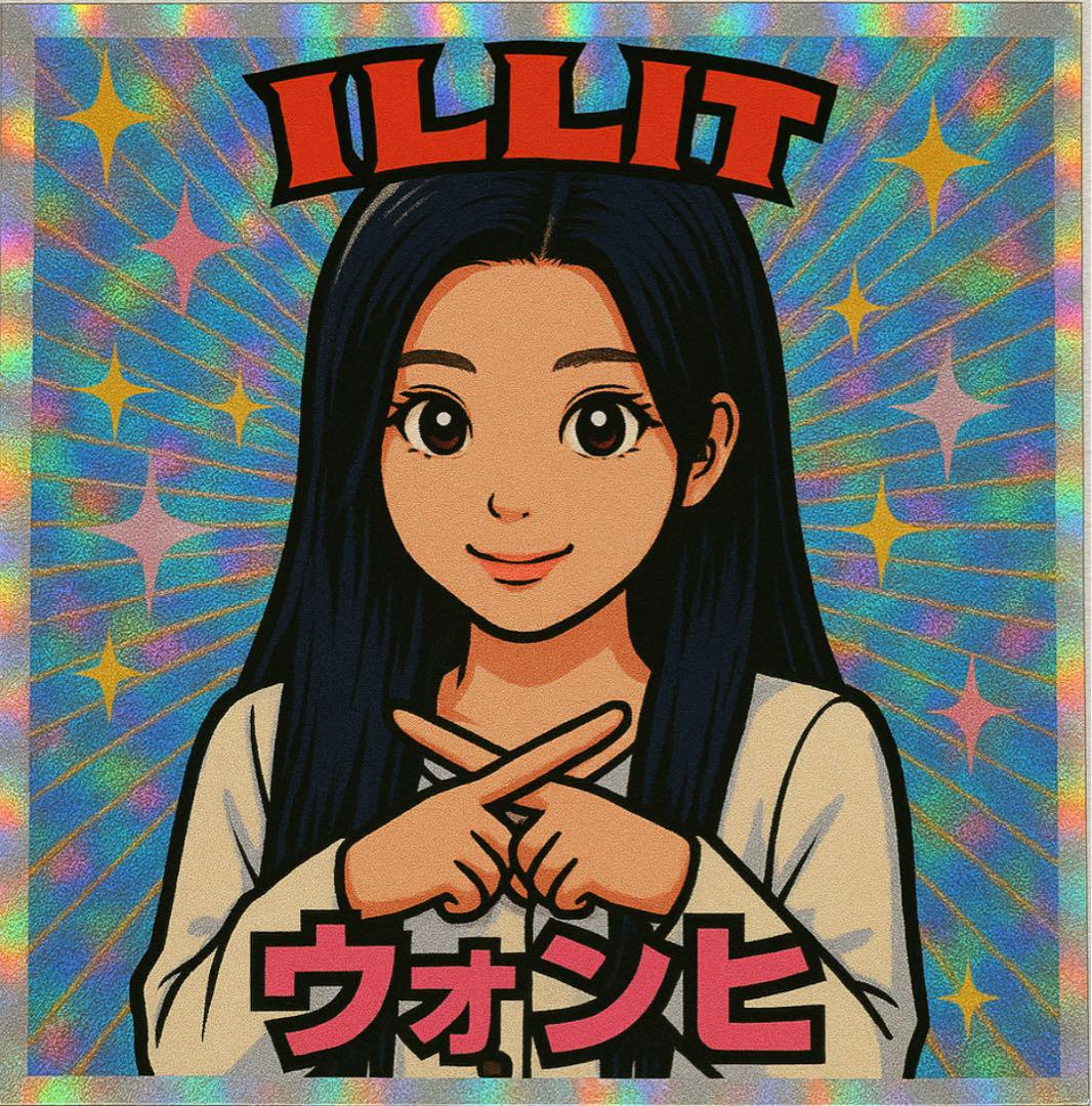 ILLIT ビックリマンチョコ風シール