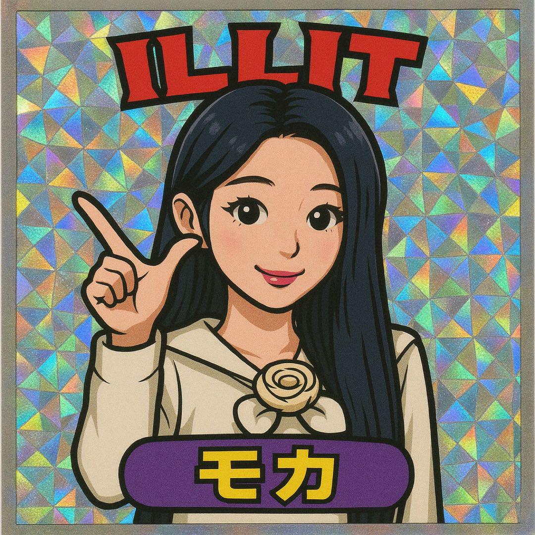 ILLIT ビックリマンチョコ風シール