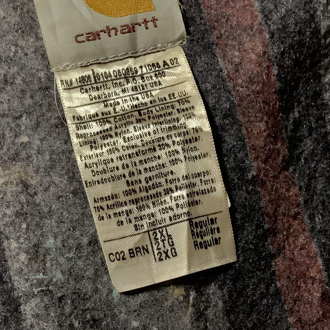 carharttカーハート チョアコート カバーオール ブラウン 茶 2XL 画像14