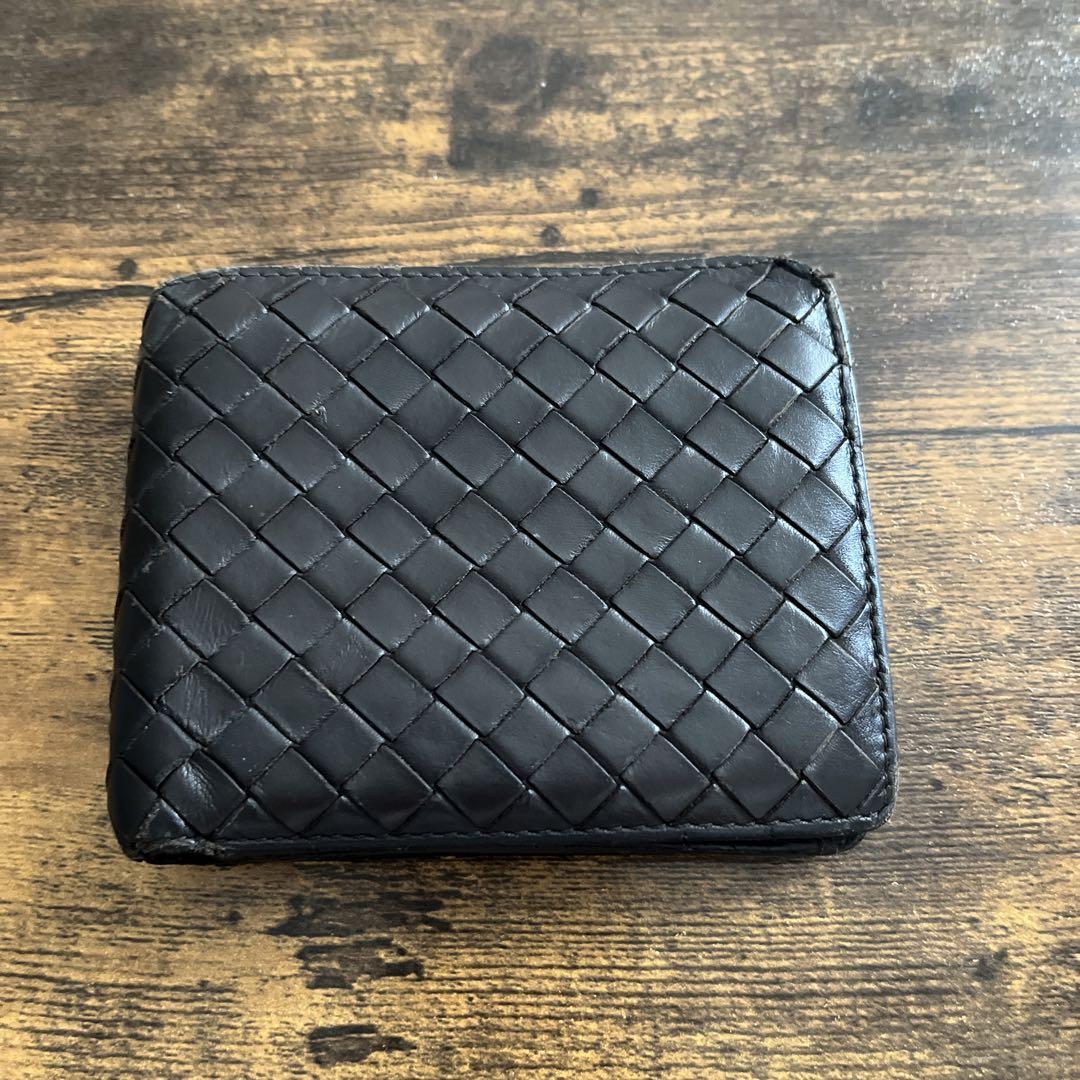 BOTTEGAVENETA ボッテガヴェネタ 2つ折り財布　焦茶