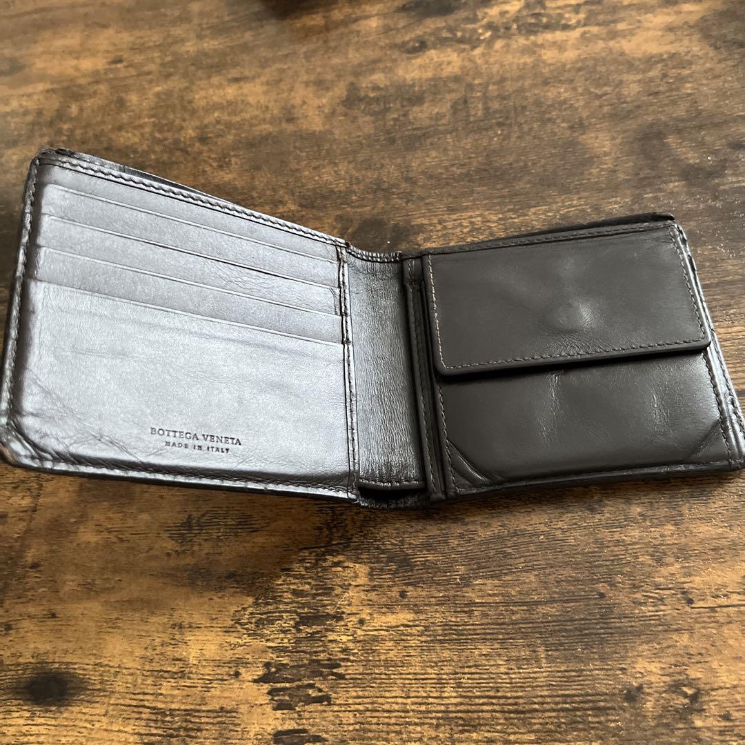 BOTTEGAVENETA ボッテガヴェネタ 2つ折り財布　焦茶