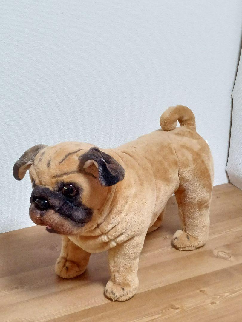 座れるぬいぐるみ　アニマルスツール犬　パグ