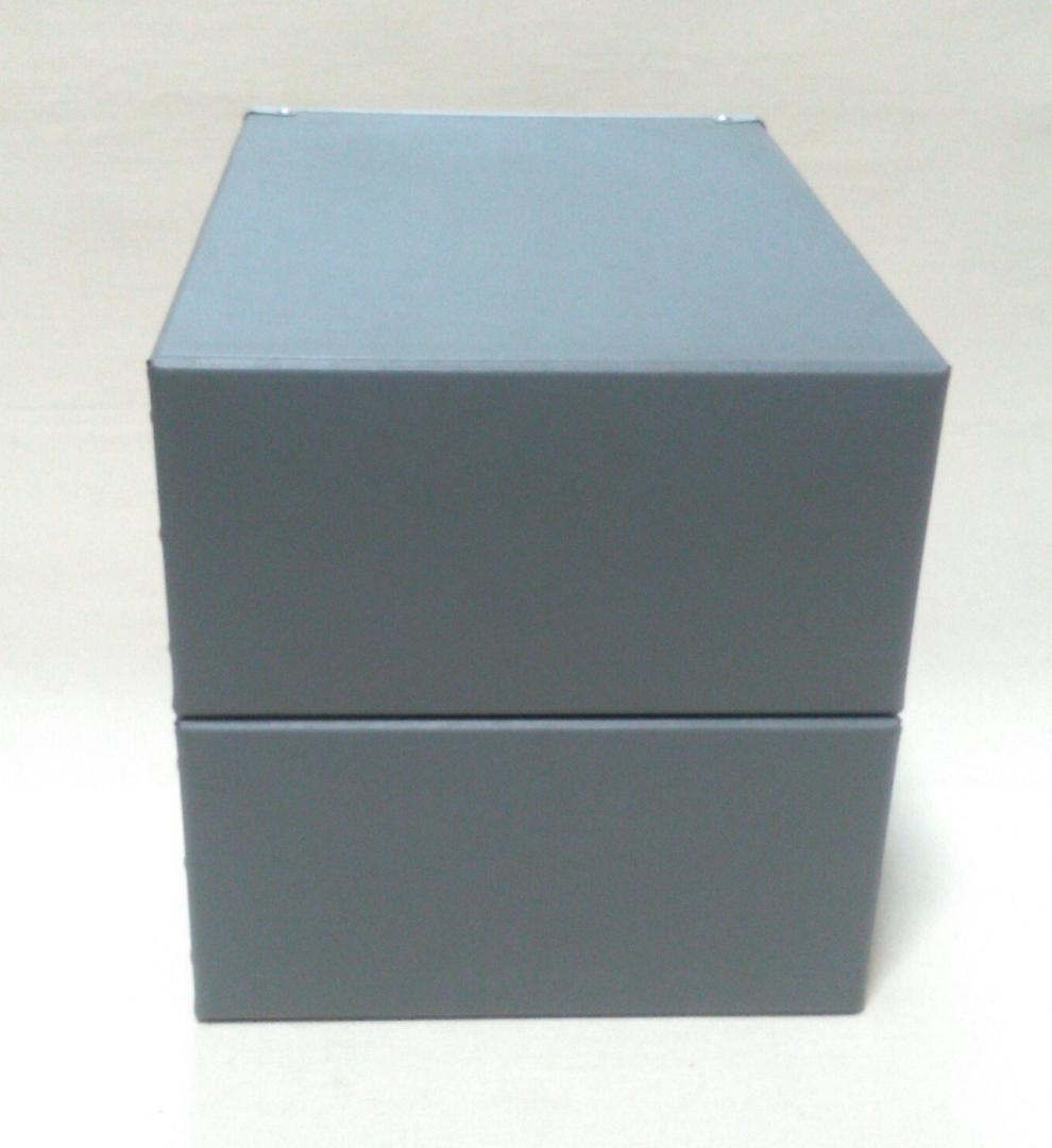 無印良品　MUJI　硬質パルプボックス　グレー　2個セット