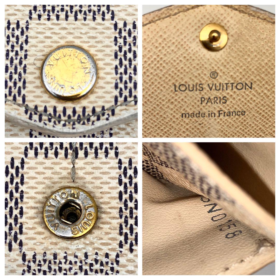 LOUIS VUITTON ダミエ アズール ポルトフォイユ・サラ 素材臭あり