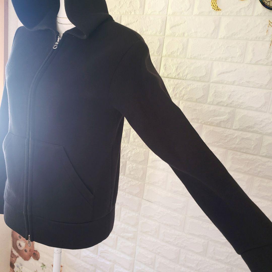 希少✨【グランマママドータートロ】日本製 ジップアップパーカー フーディ 黒