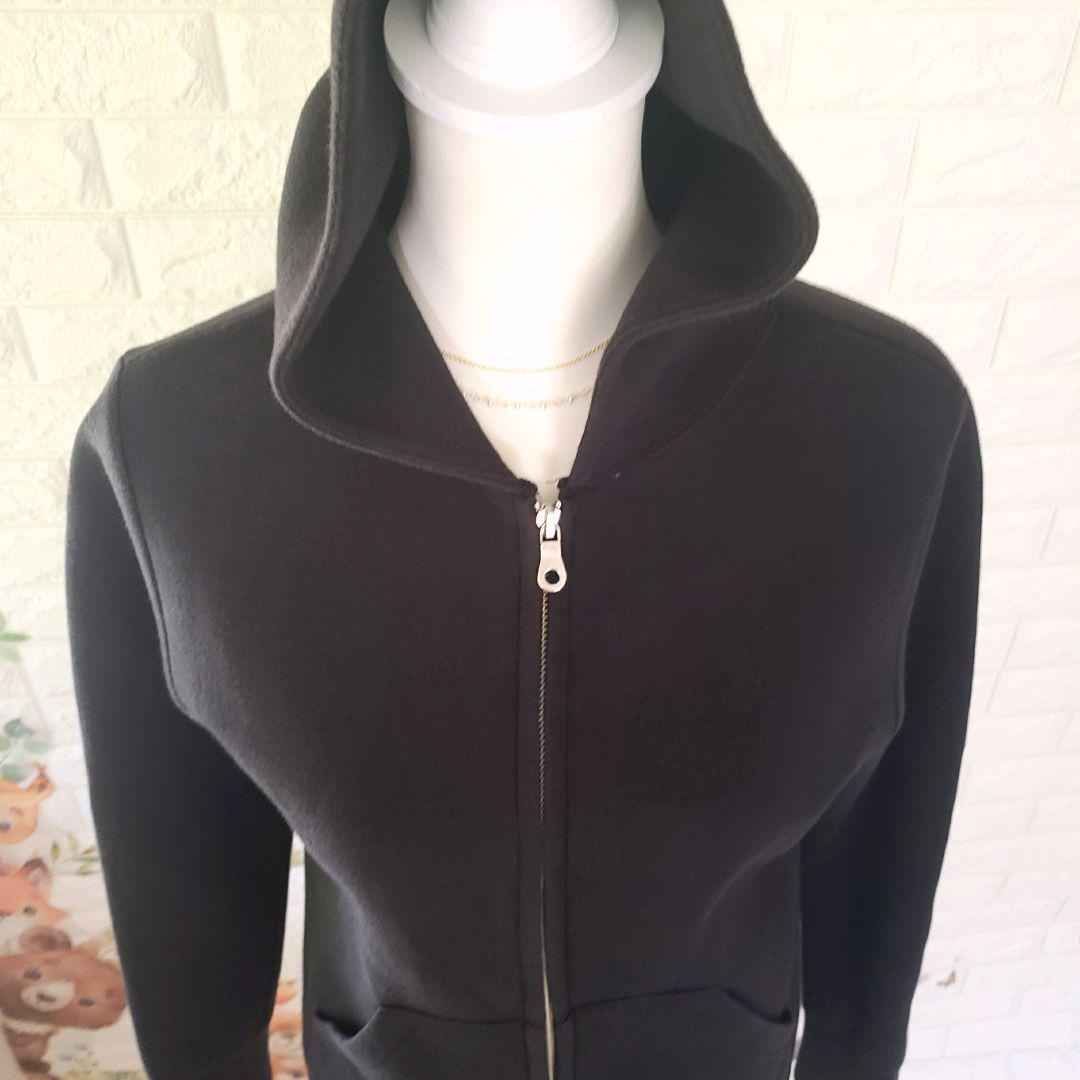 希少✨【グランマママドータートロ】日本製 ジップアップパーカー フーディ 黒