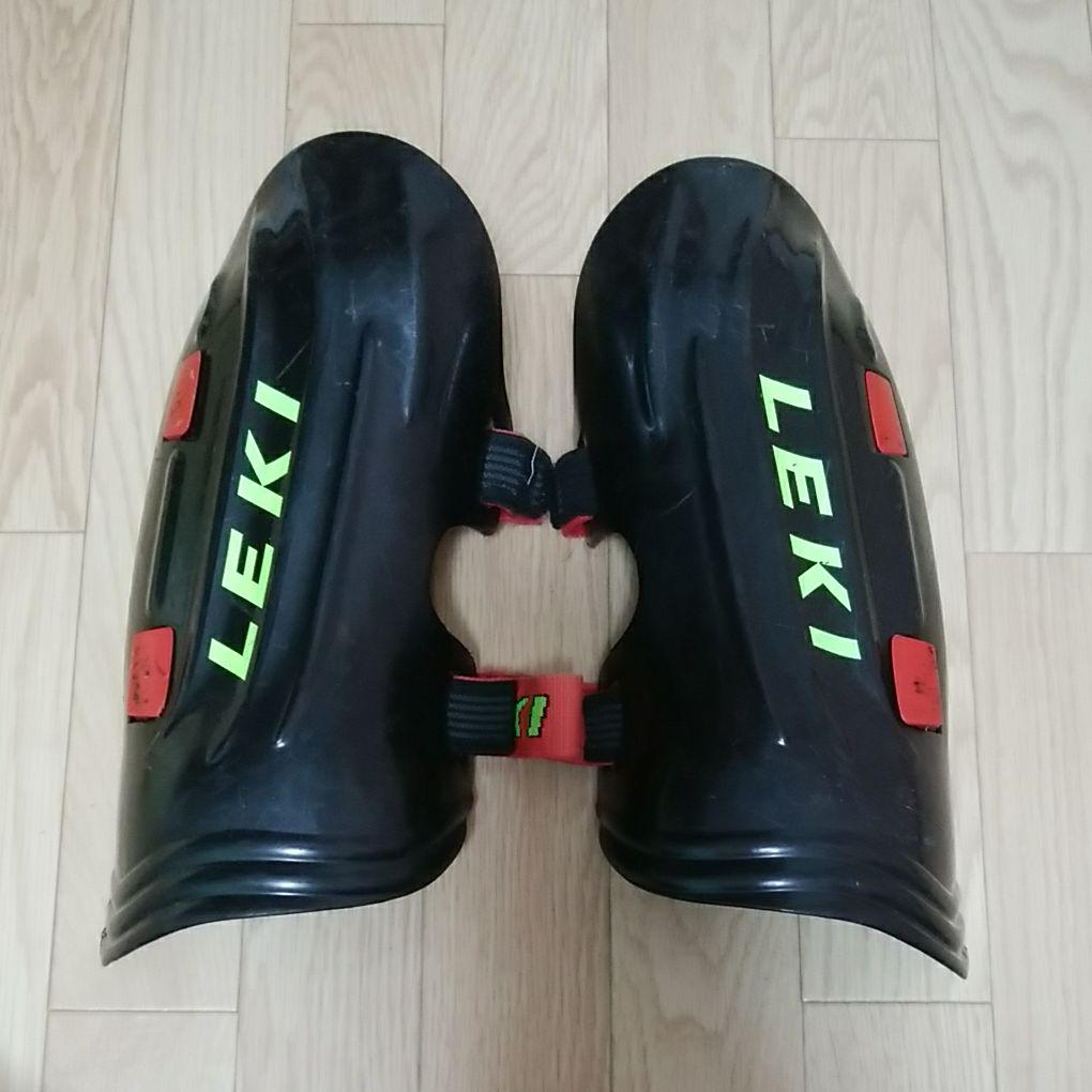 レキ レガース アルペン SL スキー 競技用 ジュニア 黒