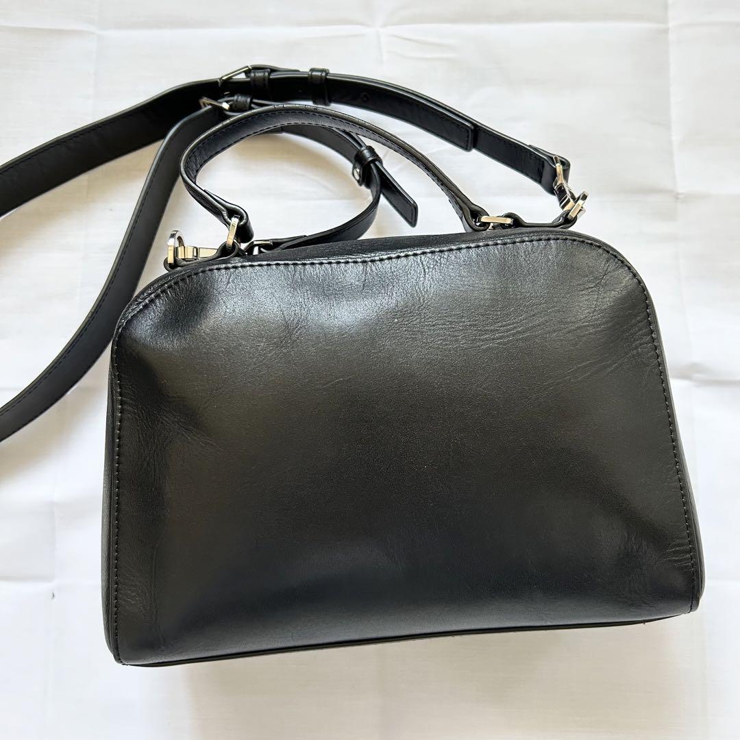 ✨2way✨美品　アニエスベー　ショルダーバッグ　アンジェル　レザー　ブラック ✨2way✨美品 アニエスベー ショルダーバッグ アンジェル レザー
