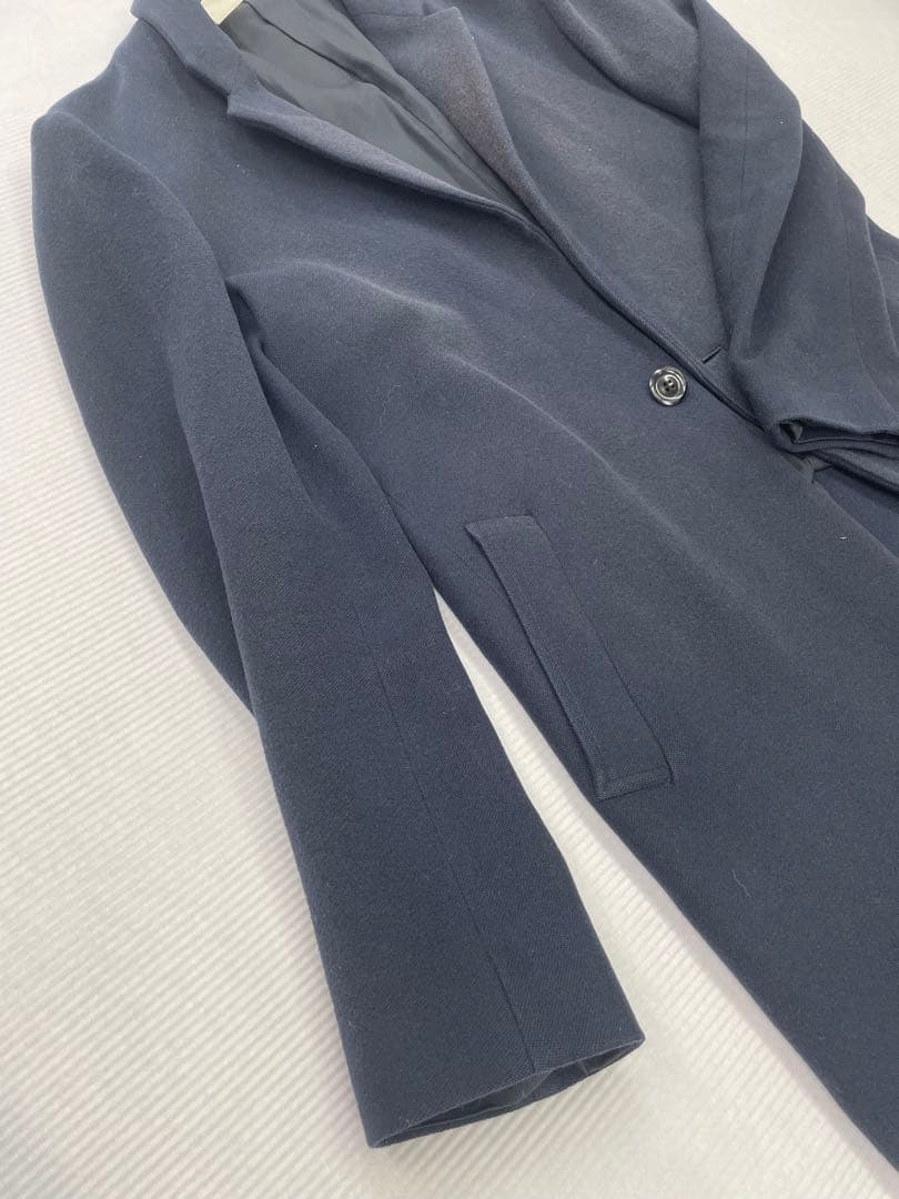 N.HOOLYWOOD ネイビー チェスターコート　ロングコート