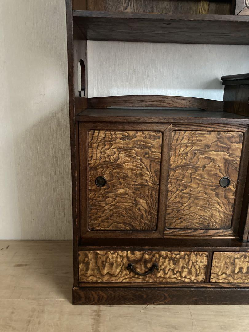 【送料込】アンティークの収納棚　高さ89cm