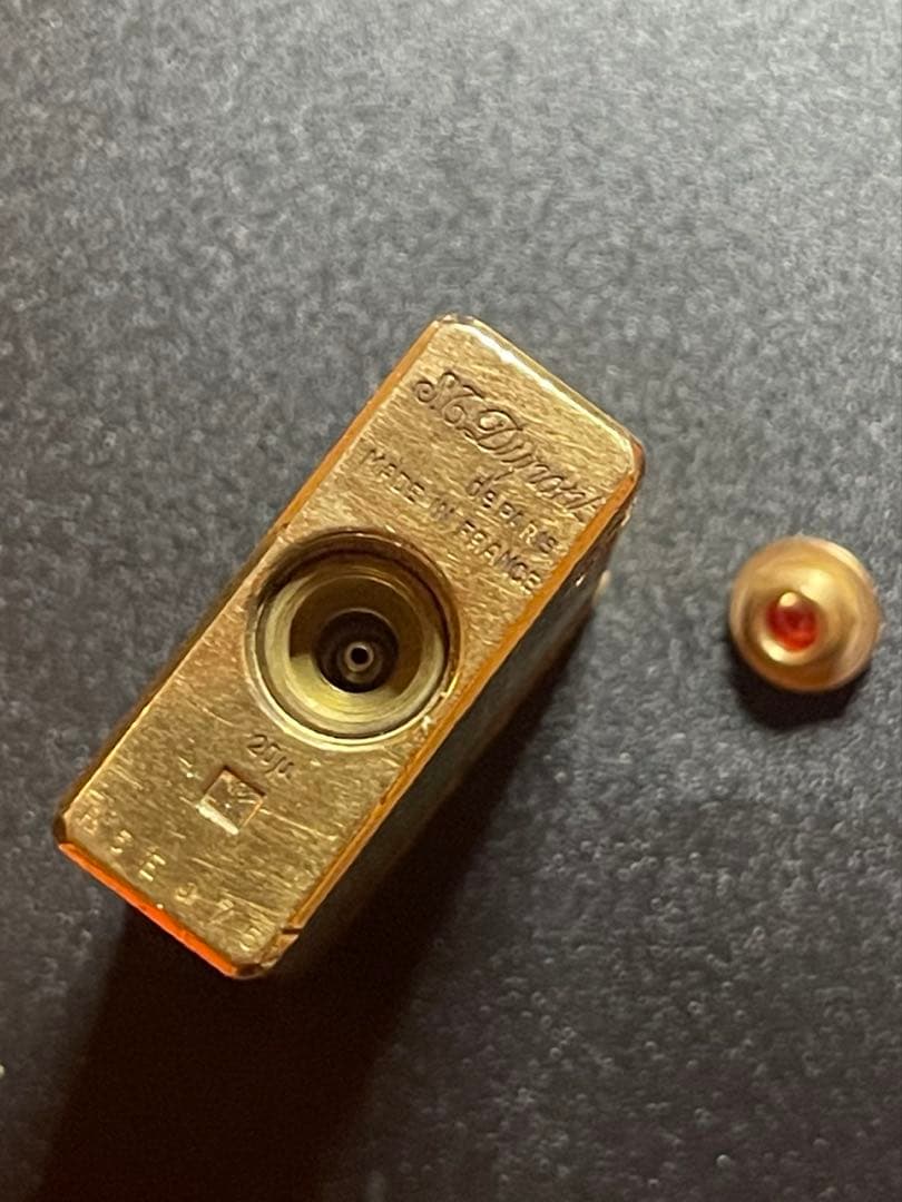 S.T. Dupont デュポン ガスライター ゴールド　着火確認