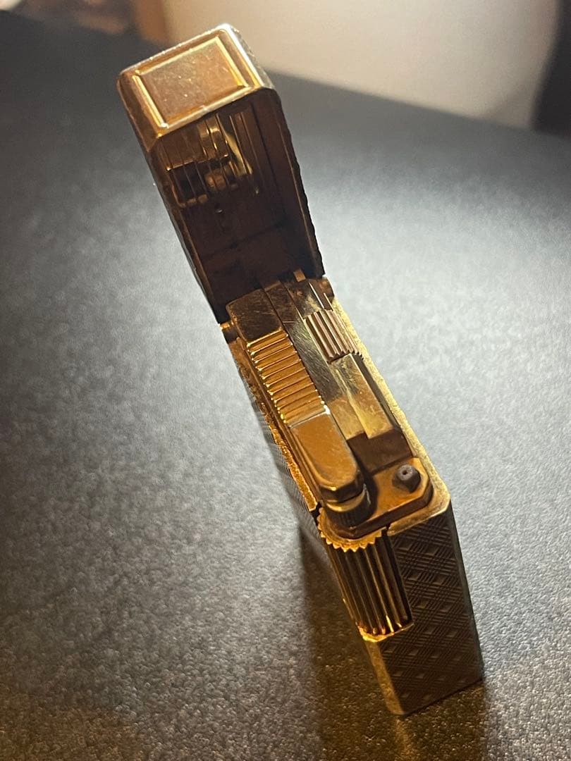 S.T. Dupont デュポン ガスライター ゴールド　着火確認