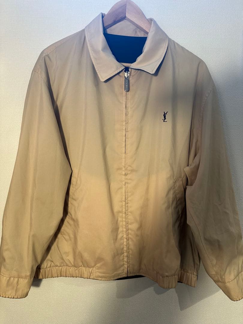 【リバーシブル】イヴサンローラン YSLロ ゴブルゾン ブラックベージュ 【リバーシブル】イヴサンローラン YSLロ ゴブルゾン ブラックベージュ