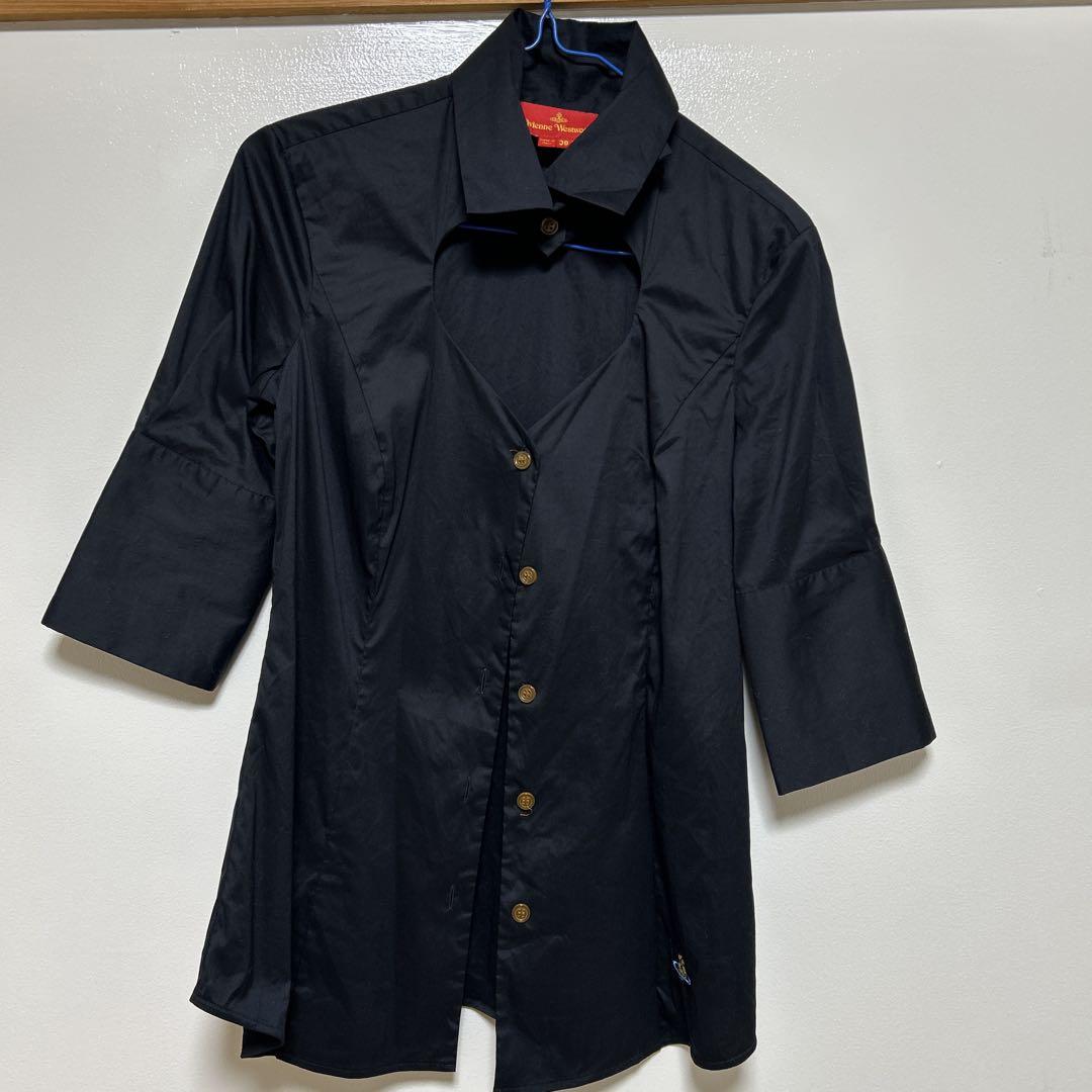 VivienneWestwood ハート胸空きブラウス