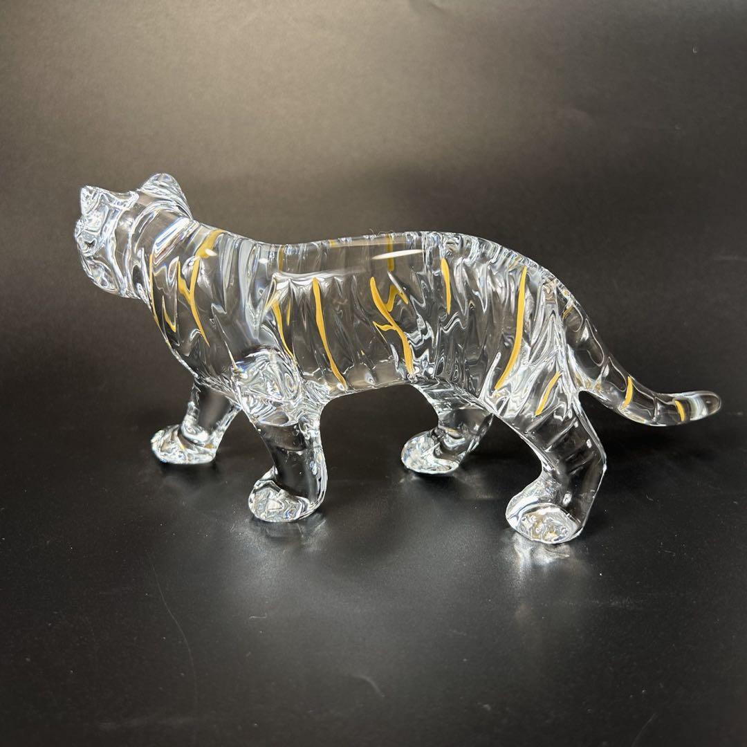 【新品未使用品】Baccarat バカラ 虎 オブジェ 置物 クリスタル 干支