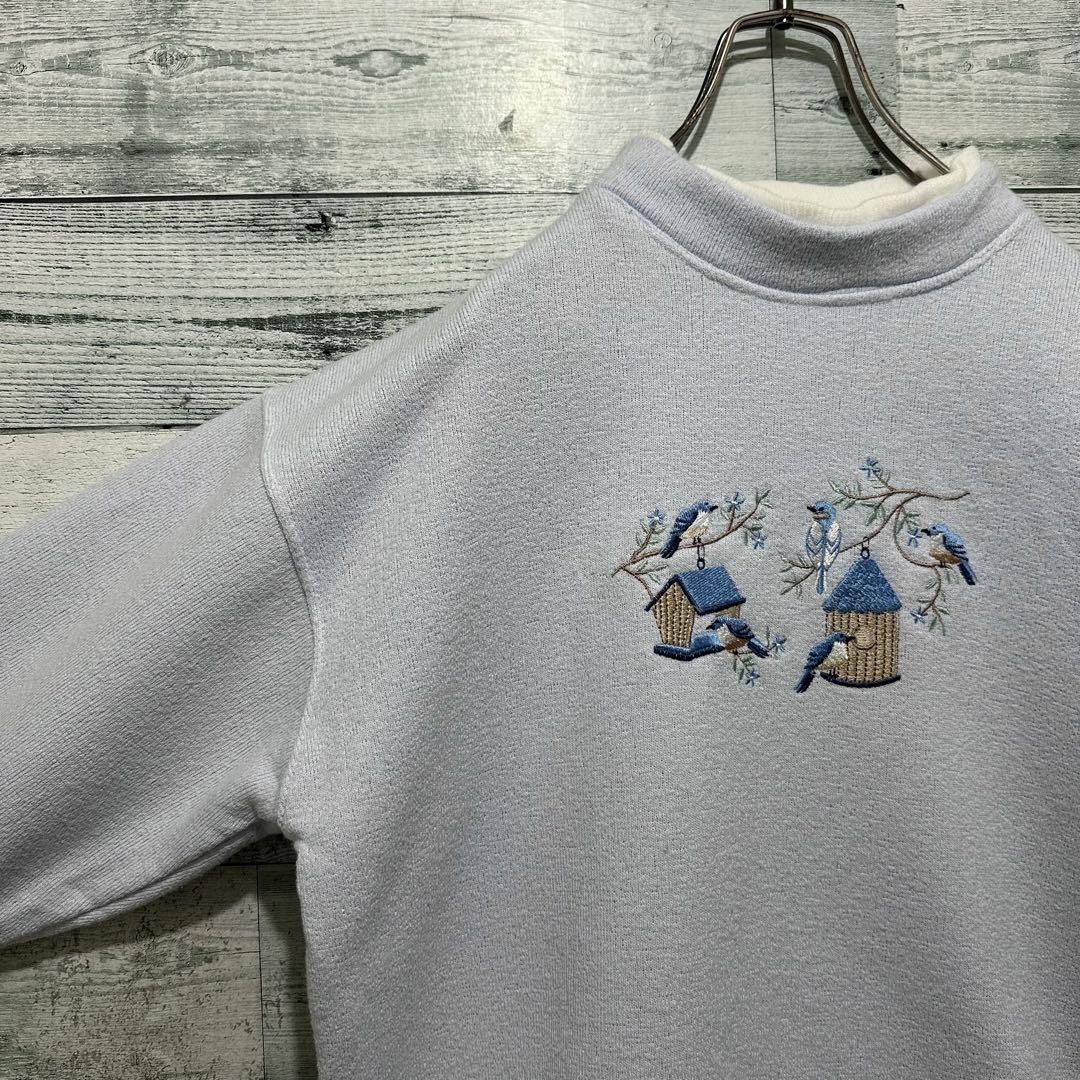 【最高デザイン】刺繍ロゴ USA製 ヴィンテージ ゆるだぼ ニット モックネック mdprevattcaulkingandwaterproofing.com